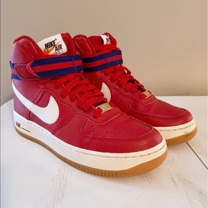 Nike Air Force 1, youth size 4, red